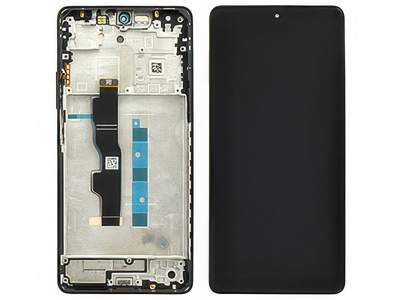 Lcd + Touch Screen + Frame + Tasti Volume Graphite Nero per Xiaomi Redmi Note 13 5G