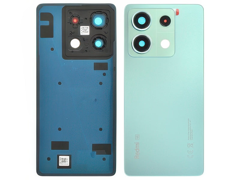 Cover Batteria + Vetrino Camera + Adesivi Ocean Teal per Xiaomi Redmi Note 13 5G
