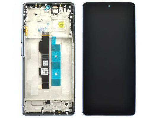 Lcd + Touch Screen + Frame + Tasti Laterali Lavender Viola per Xiaomi Redmi Note 13 Pro 4G - Compatibile