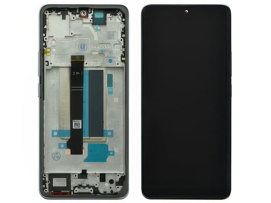 Lcd + Touch Screen + Frame + Tasti Laterali Aurora Viola per Xiaomi Redmi Note 13 Pro+ 5G