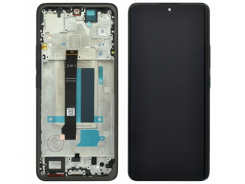 Lcd + Touch Screen + Frame + Tasti Laterali Midnight Nero per Xiaomi Redmi Note 13 Pro+ 5G - Compatibile