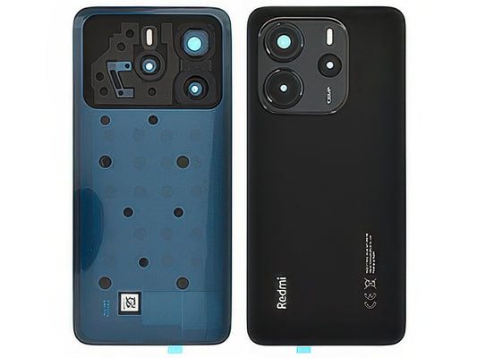 Cover Batteria + Vetrino Camera + Adesivi Midnight Nero Eu Vers. 24117RN76E per Xiaomi Redmi Note 14 4G