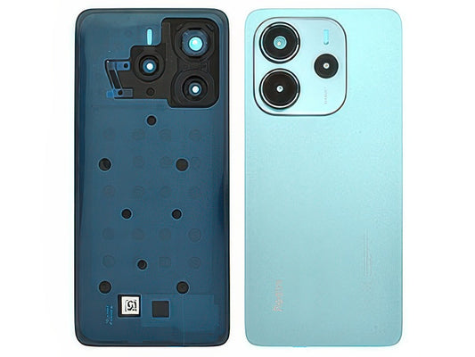 Cover Batteria + Vetrino Camera + Adesivi Ocean Blu Global Vers. 24117RN76G per Xiaomi Redmi Note 14 4G