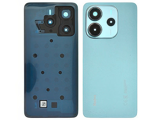 Cover Batteria + Vetrino Camera + Adesivi Ocean Blu Global Vers. 24117RN76O per Xiaomi Redmi Note 14 4G
