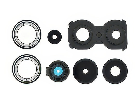 Cover Camera + Vetrino + Adesivi Nero per Xiaomi Redmi Note 14 4G