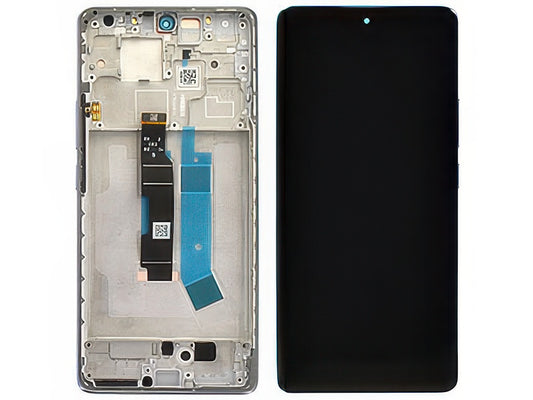 Lcd + Touch Screen + Frame + Tasti Laterali Aurora Viola per Xiaomi Redmi Note 14 Pro 4G