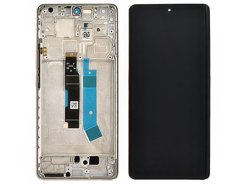 Lcd + Touch Screen + Frame + Tasti Laterali Oro per Xiaomi Redmi Note 14 Pro 4G