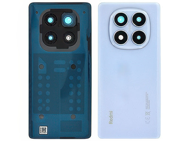 Cover Batteria + Vetrino Camera + Adesivi Aurora Viola per Xiaomi Redmi Note 14 Pro 4G