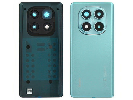 Cover Batteria + Vetrino Camera + Adesivi Ocean Blu per Xiaomi Redmi Note 14 Pro 4G
