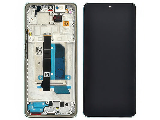 Lcd + Touch Screen + Frame + Tasti Laterali Frost Blu per Xiaomi Redmi Note 14 Pro+ 5G