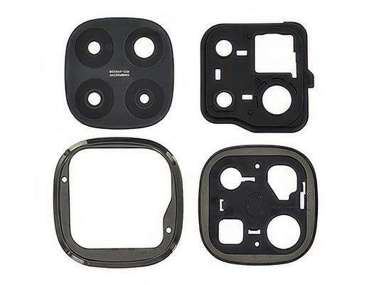Cover Camera + Vetrino Nero per Xiaomi Redmi Note 14 Pro+ 5G