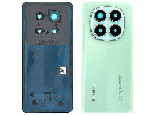 Cover Batteria + Vetrino Camera + Adesivi Coral Green per Xiaomi Redmi Note 14 Pro 5G