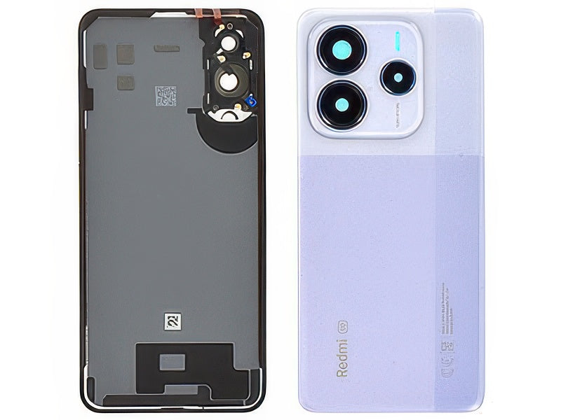 Cover Batteria + Vetrino Camera + Adesivi Lavender Viola per Xiaomi Redmi Note 14 5G