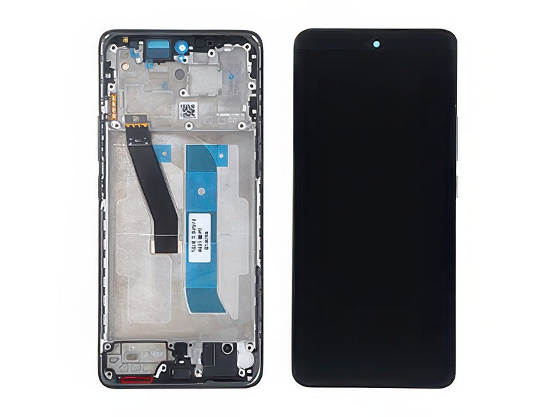 Lcd + Touch Screen + Frame + Tasti Laterali Nero per Xiaomi Redmi Note 15 4G - Originale Service Pack