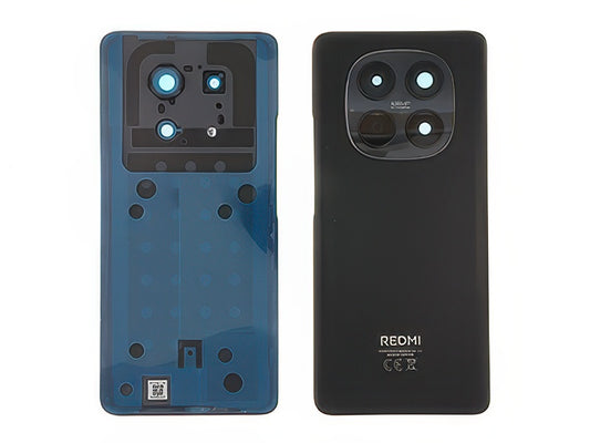 Cover Batteria + Vetrino Camera + Adesivi Nero per Xiaomi Redmi Note 15 4G