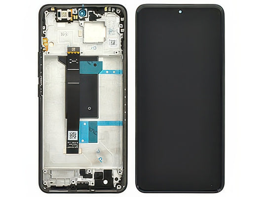 Lcd + Touch Screen + Frame + Tasti Laterali Nero per Xiaomi Redmi Note 15 Pro 4G - Originale Service Pack