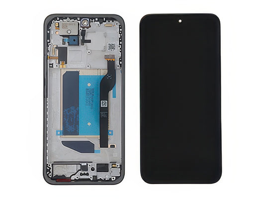 Lcd + Touch Screen + Frame + Tasti Laterali Nero per Xiaomi Redmi Note 15 Pro + 5G - Originale Service Pack