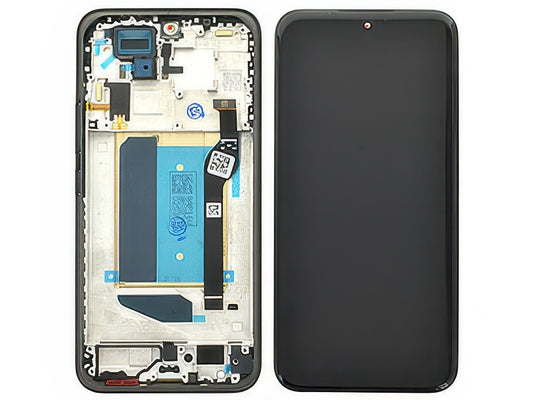 Lcd + Touch Screen + Frame + Tasti Laterali Nero per Xiaomi Redmi Note 15 Pro + 5G - Compatibile