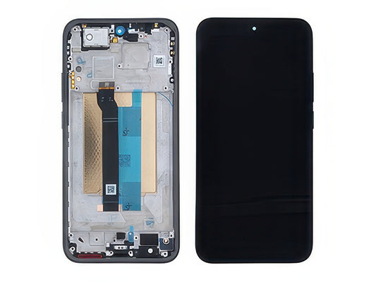 Lcd + Touch Screen + Frame + Tasti Laterali Nero per Xiaomi Redmi Note 15 Pro 5G - Originale Service Pack