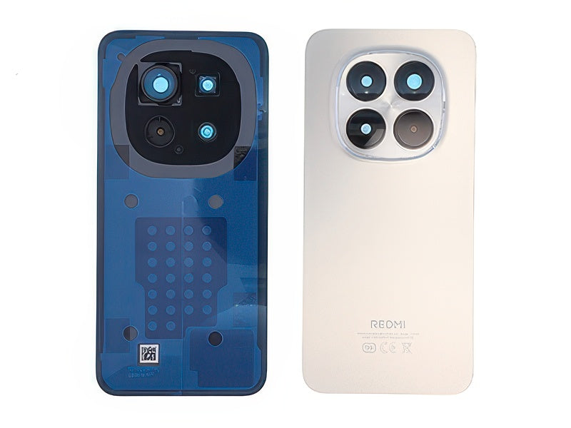 Cover Batteria + Vetrino Camera + Adesivi Titanium Color per Xiaomi Redmi Note 15 Pro 5G