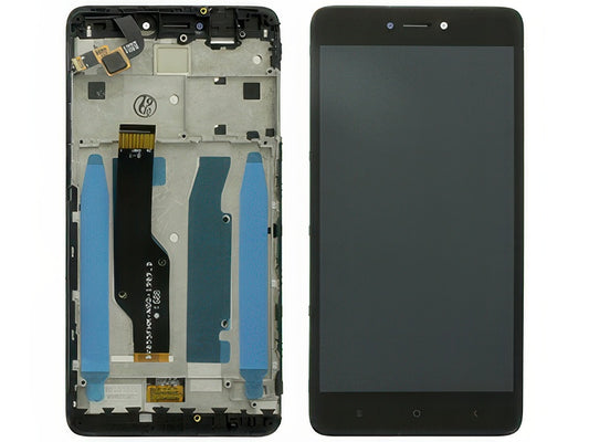 Lcd + Touch Screen + Frame Nero per Xiaomi Redmi Note 4X - Note 4 Global Version