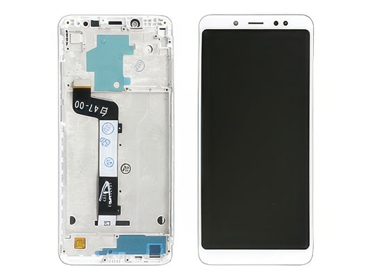 Lcd + Touch Screen + Frame Bianco per Xiaomi Redmi Note 5 Pro