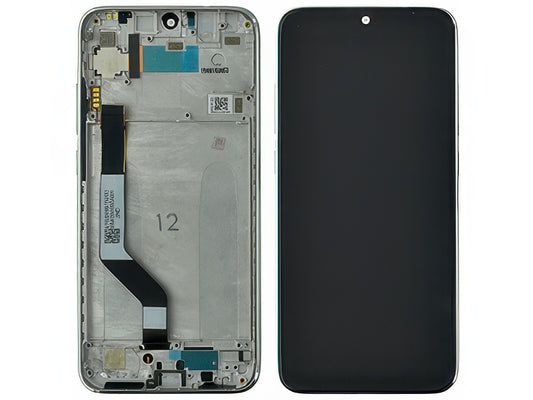 Lcd + Touchscreen + Frame + Tasti Laterali Bianco per Xiaomi Redmi Note 7