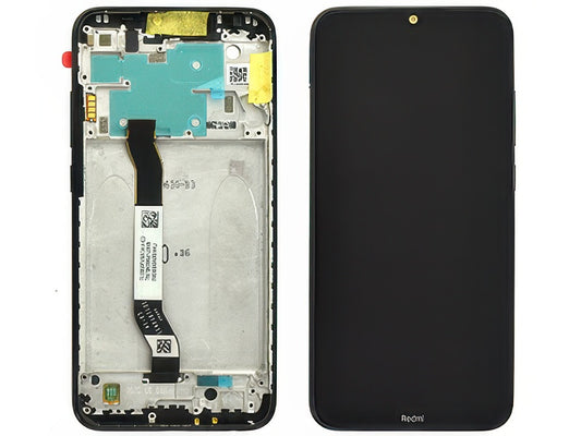 Lcd + Touchscreen + Frame + Tasti Laterali Space Nero per Xiaomi Redmi Note 8