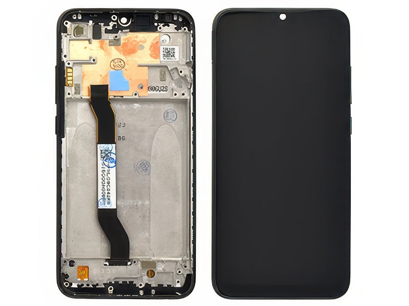 Lcd + Touch Screen + Frame Nero per Xiaomi Redmi Note 8 2021