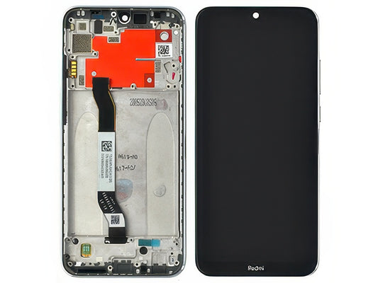 Lcd + Touchscreen + Frame + Tasti Laterali Moonlight Bianco per Xiaomi Redmi Note 8T