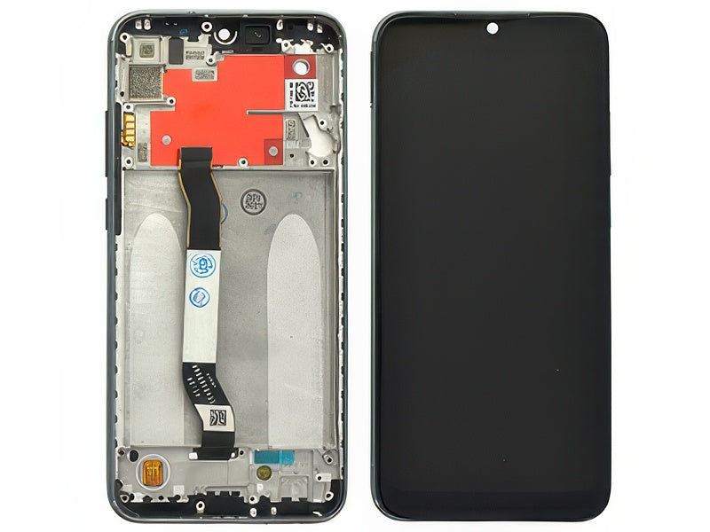 Lcd + Touch Screen + Frame + Tasti Laterali Nero per Xiaomi Redmi Note 8T