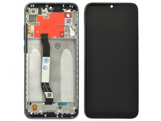 Lcd + Touch Screen + Frame + Tasti Laterali Nero per Xiaomi Redmi Note 8T