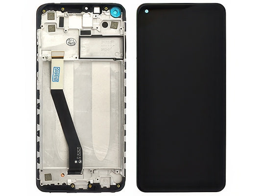 Lcd + Touch Screen + Frame Nero per Xiaomi Redmi Note 9