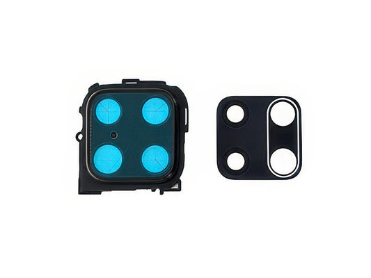 Cover Camera + Vetrino Nero per Xiaomi Redmi Note 9S - versione Xiaomi Redmi Note 9 Pro
