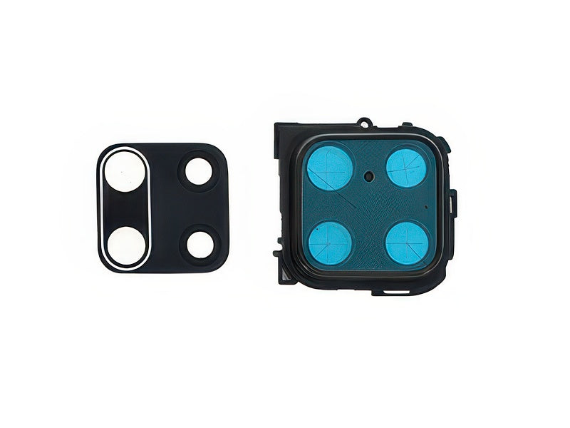 Cover Camera + Vetrino Nero per Xiaomi Redmi Note 9S
