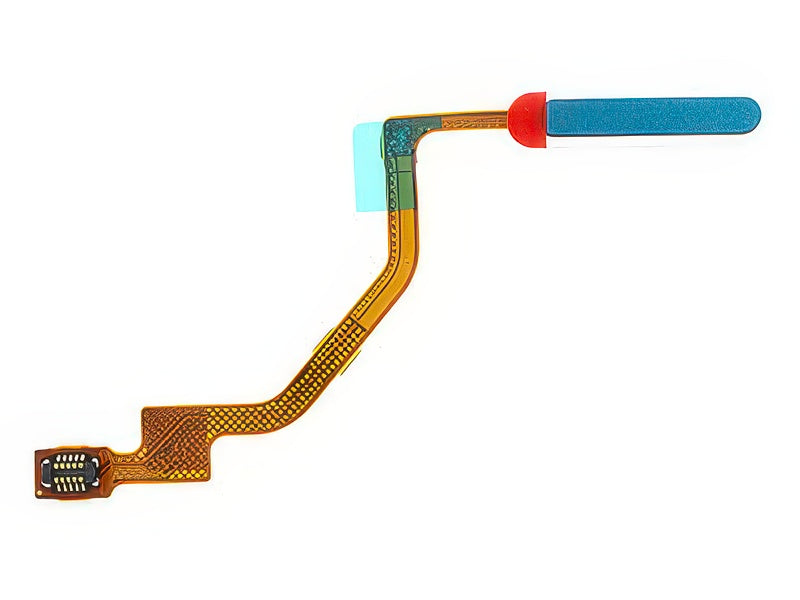 Flat Cable + Lettore Impronta Aurora Blu per Xiaomi Redmi Note 9 Pro