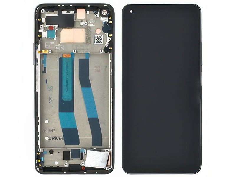 Lcd + Touchscreen + Frame + Tasto Volume Truffle Nero per Xiaomi 11 Lite 5G NE