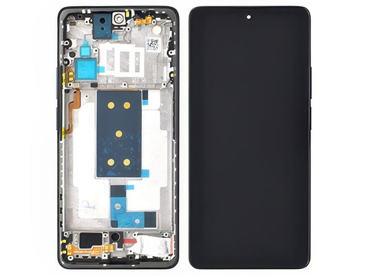 Lcd + Touchscreen + Frame + Tasti Laterali Meteorite Grigio per Xiaomi 11T Pro 5G