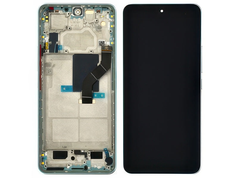 Lcd + Touchscreen + Frame + Tasti Laterali Lite Verde per Xiaomi 12 Lite