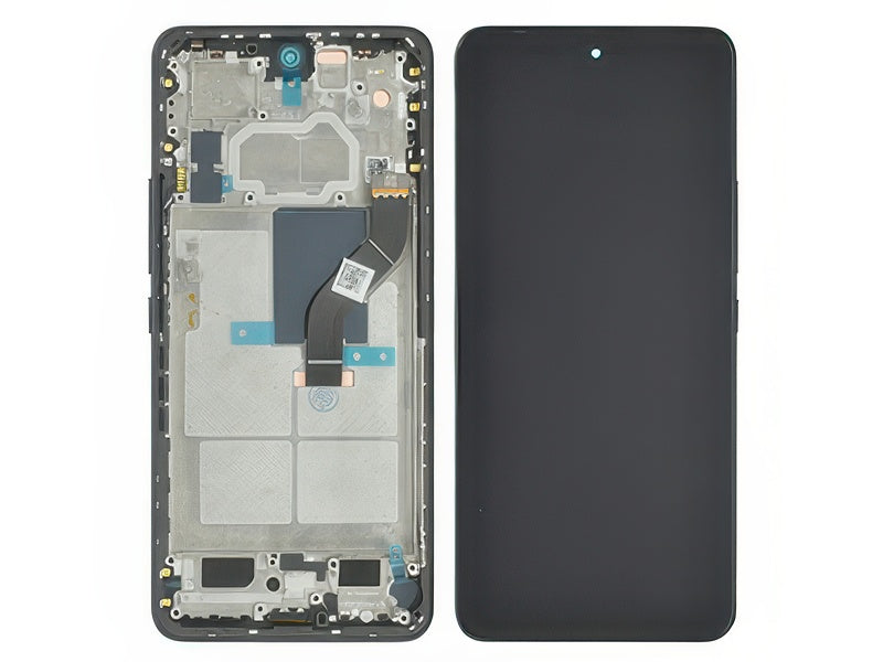 Lcd + Touch Screen + Frame + Tasti Laterali Nero per Xiaomi 12 Lite