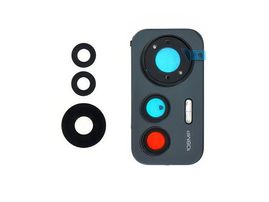 Cover Camera + Vetrino + Adesivi Nero per Xiaomi 12 Lite