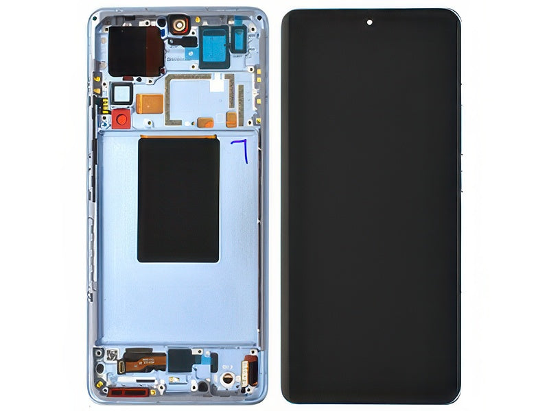Lcd + Touchscreen + Frame + Tasti Laterali Blu per Xiaomi 12 Pro