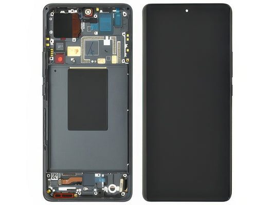 Lcd + Touch Screen + Frame + Tasti Laterali Grigio per Xiaomi 12 Pro