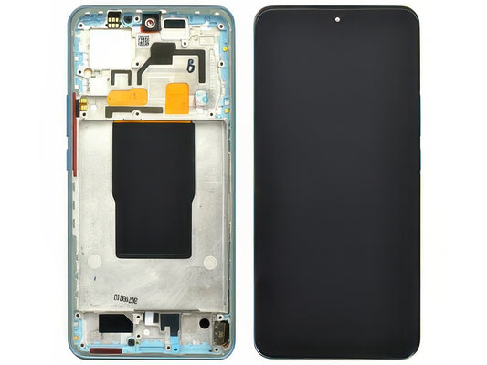Lcd + Touch Screen + Frame + Tasti Laterali Blu per Xiaomi 12T