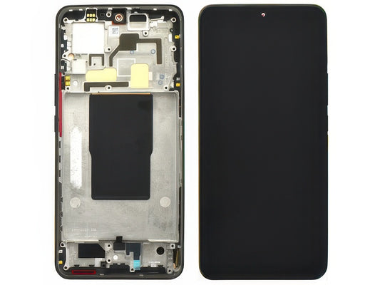 Lcd + Touchscreen + Frame + Tasti Laterali Nero per Xiaomi 12T
