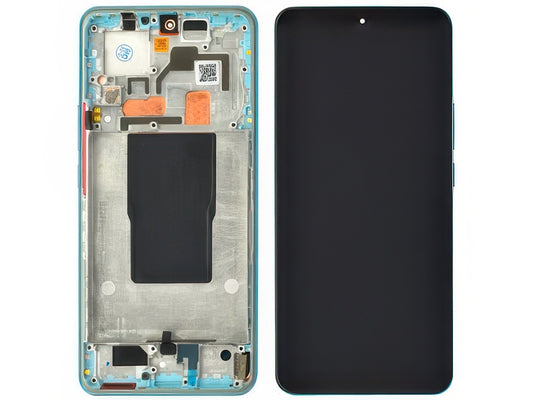 Lcd + Touchscreen + Frame + Tasti Laterali Blu per Xiaomi 12T