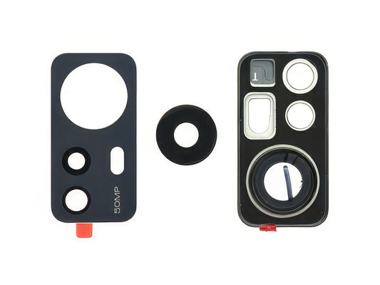 Cover Camera + Vetrino + Adesivi Grigio per Xiaomi 12X