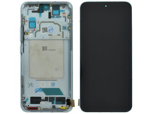 Lcd + Touch Screen + Frame + Tasti Laterali Mountain Blu per Xiaomi 13