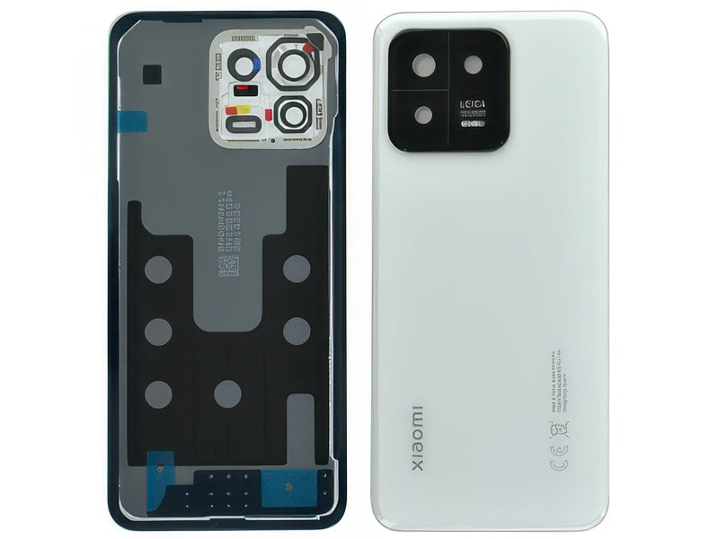 Cover Batteria + Vetrino Camera + Adesivi Bianco per Xiaomi 13