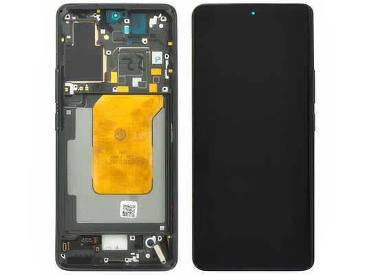 Lcd + Touch Screen + Frame + Tasti Laterali Ceramic Black per Xiaomi 13 Pro - Compatibile